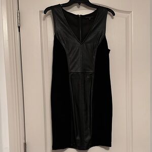 Sanctuary Black Faux Leather Mini Dress